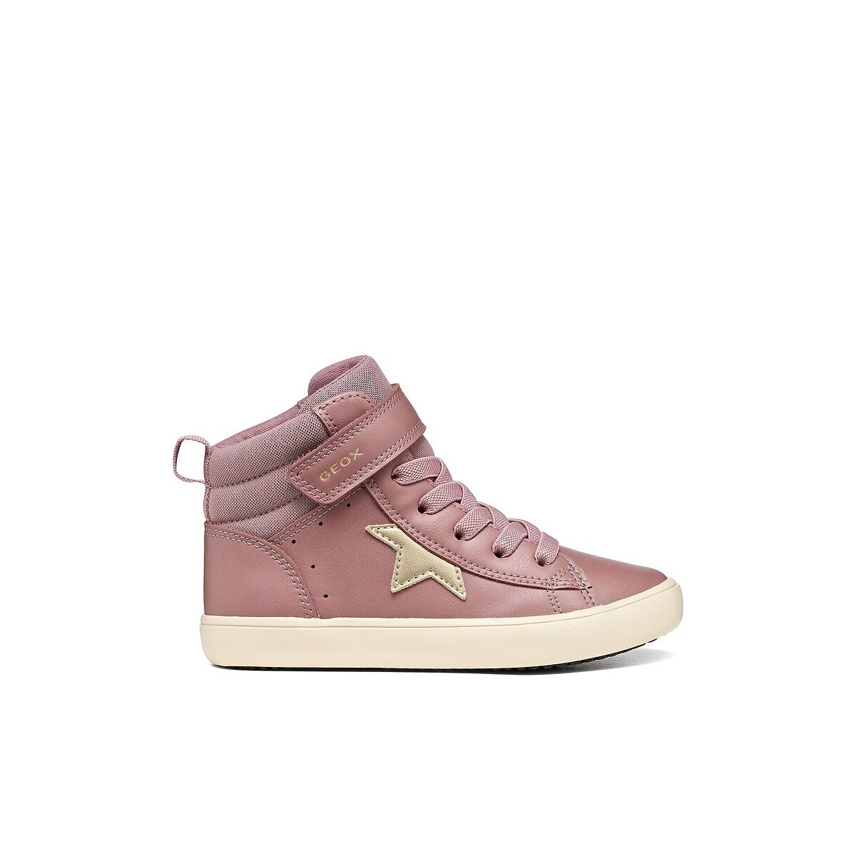 Kids Gisli Breathable High Top Trainers pink, GEOX
