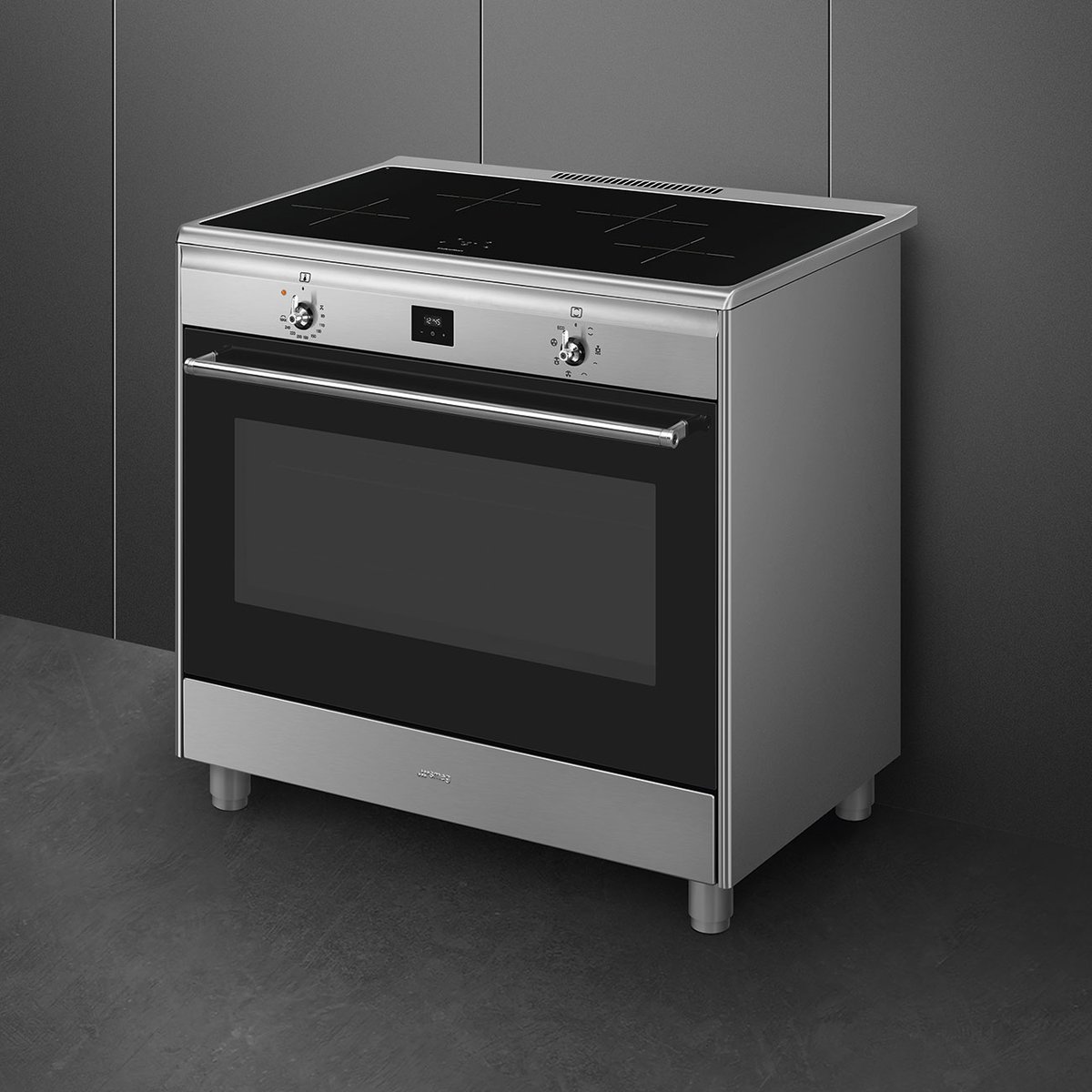 Piano de cuisson induction 4 feux 90 cm CG90 inox satiné, SMEG