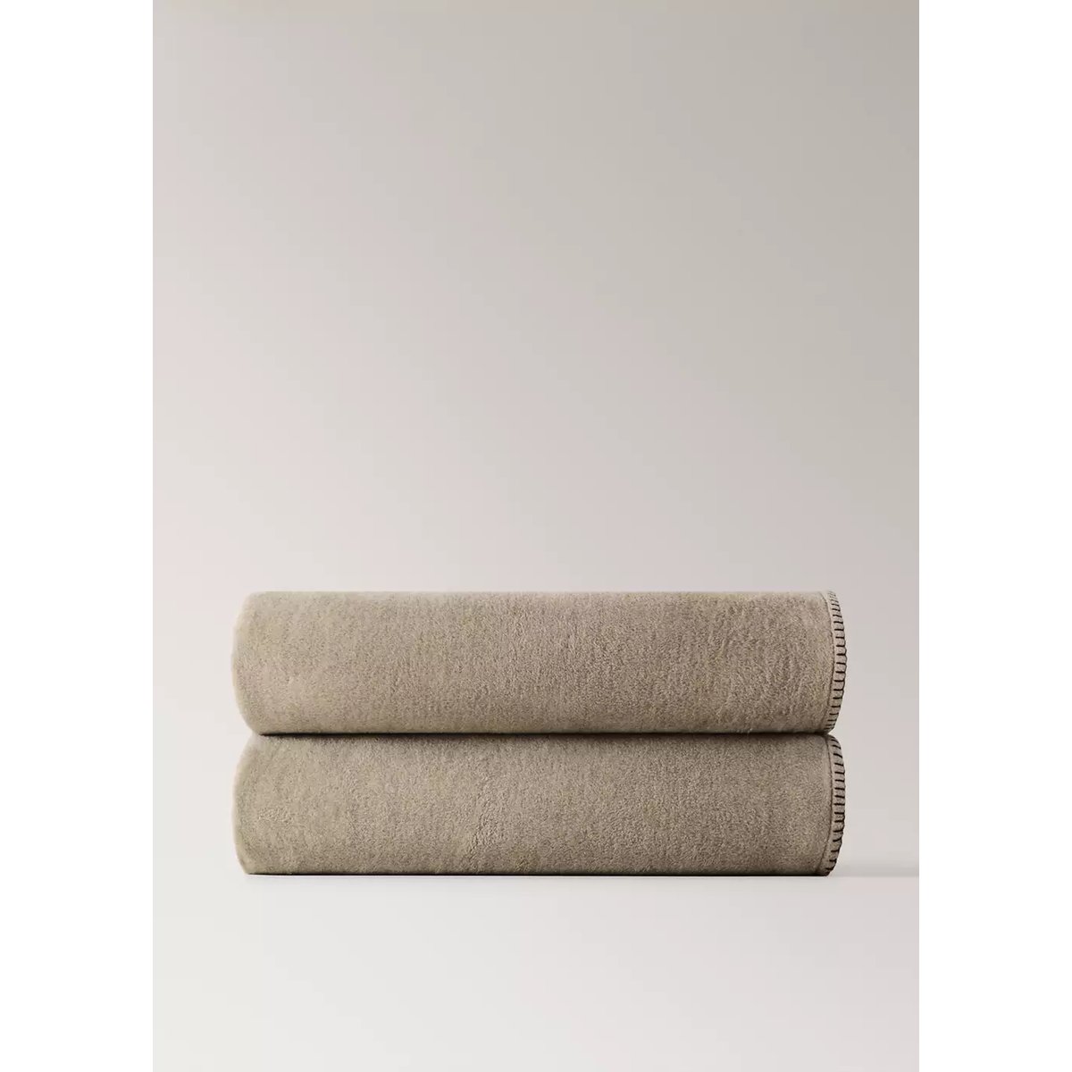 Plaids en coton bicolores marron, MANGO HOME