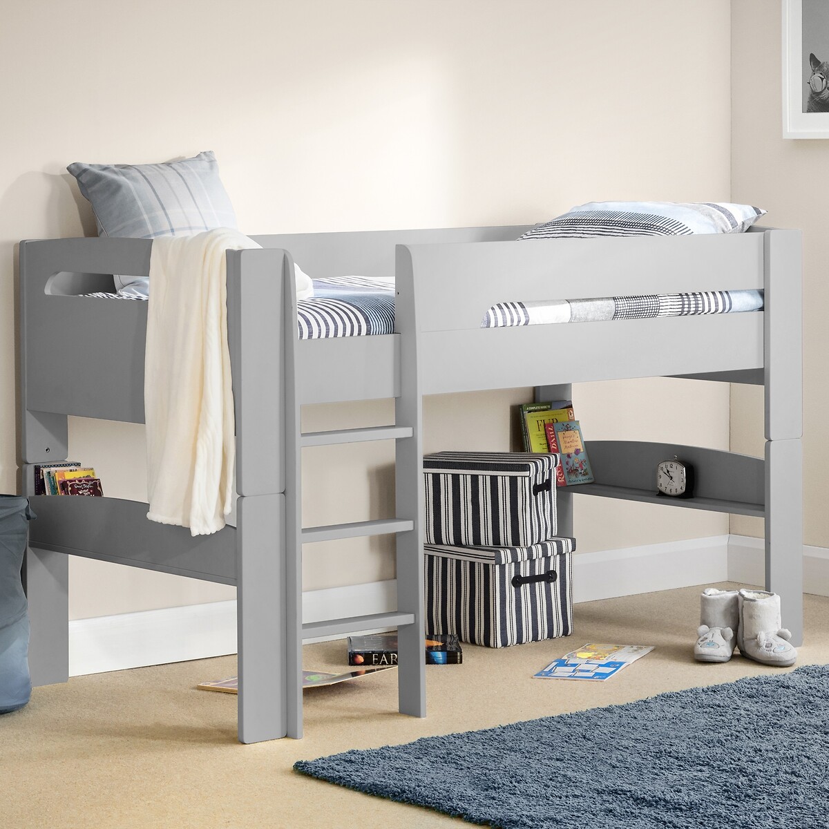 Apollo Midsleeper Bed dove grey, SO'HOME