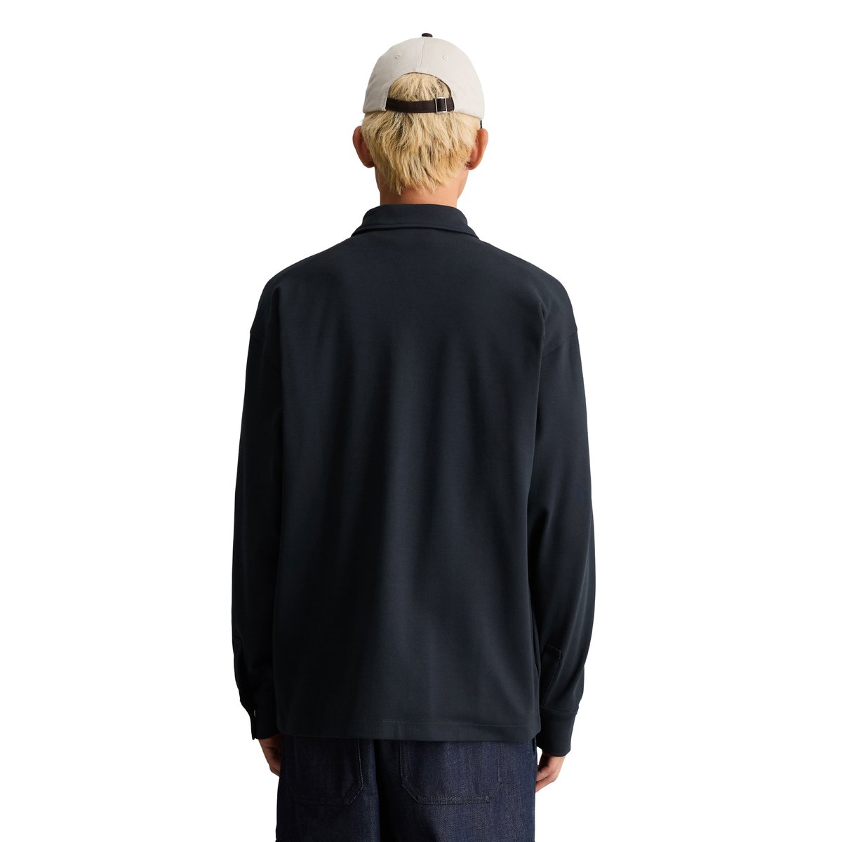 Surchemise ample en jersey interlock épais bleu, MARC O’POLO DENIM