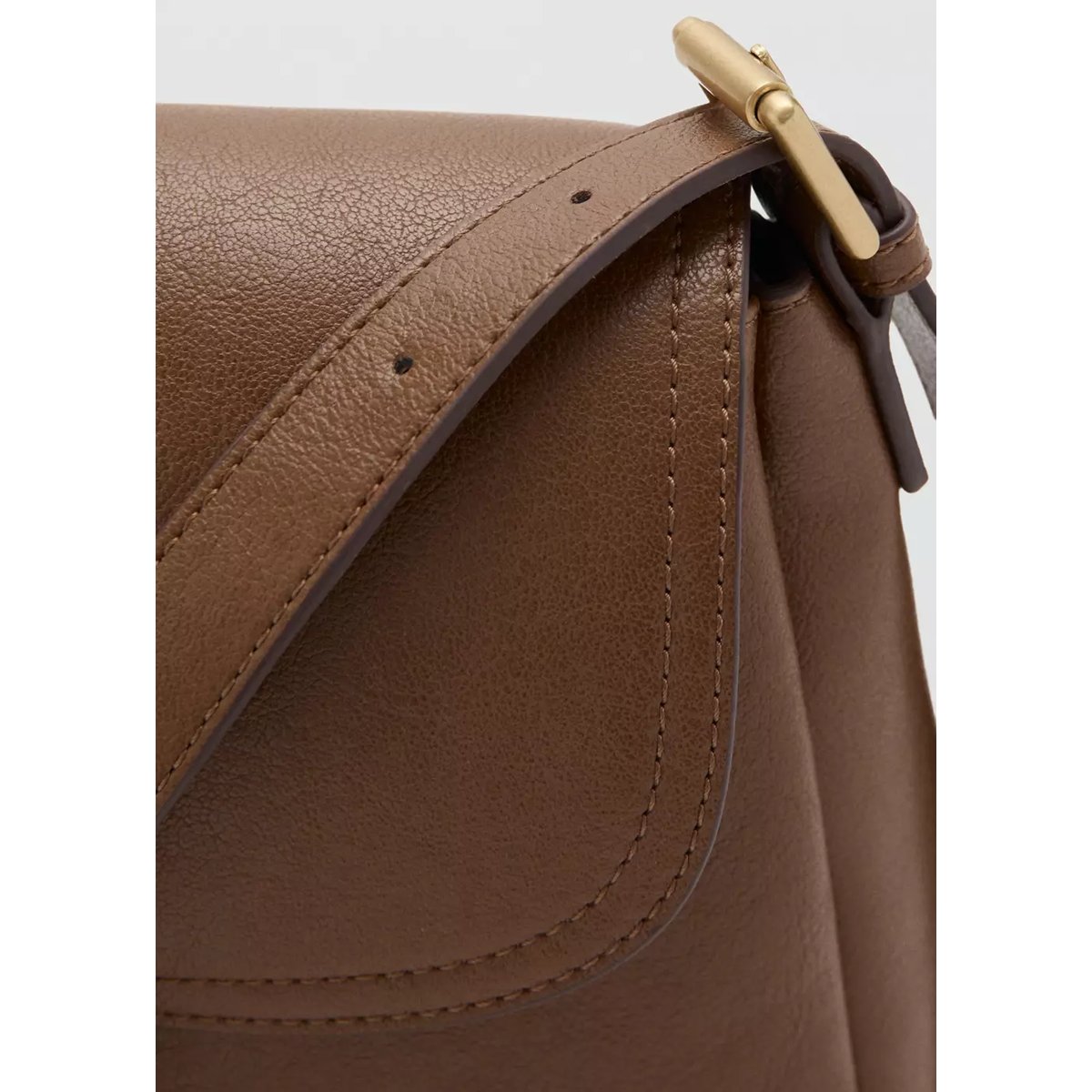 Sac porté épaule boucles marron moyen, MANGO