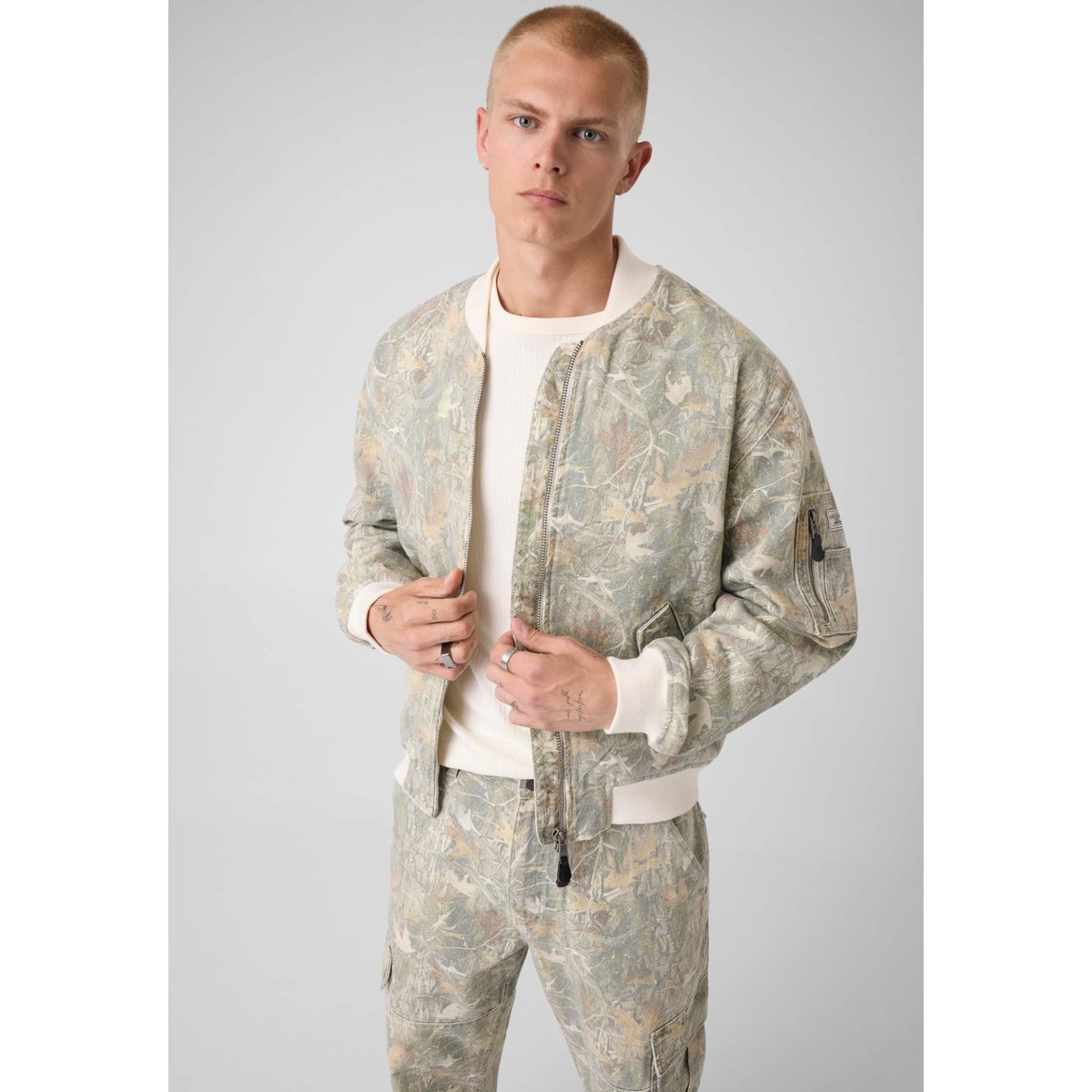 Veste Bomber Camouflage fantaisie multicolore, GUESS