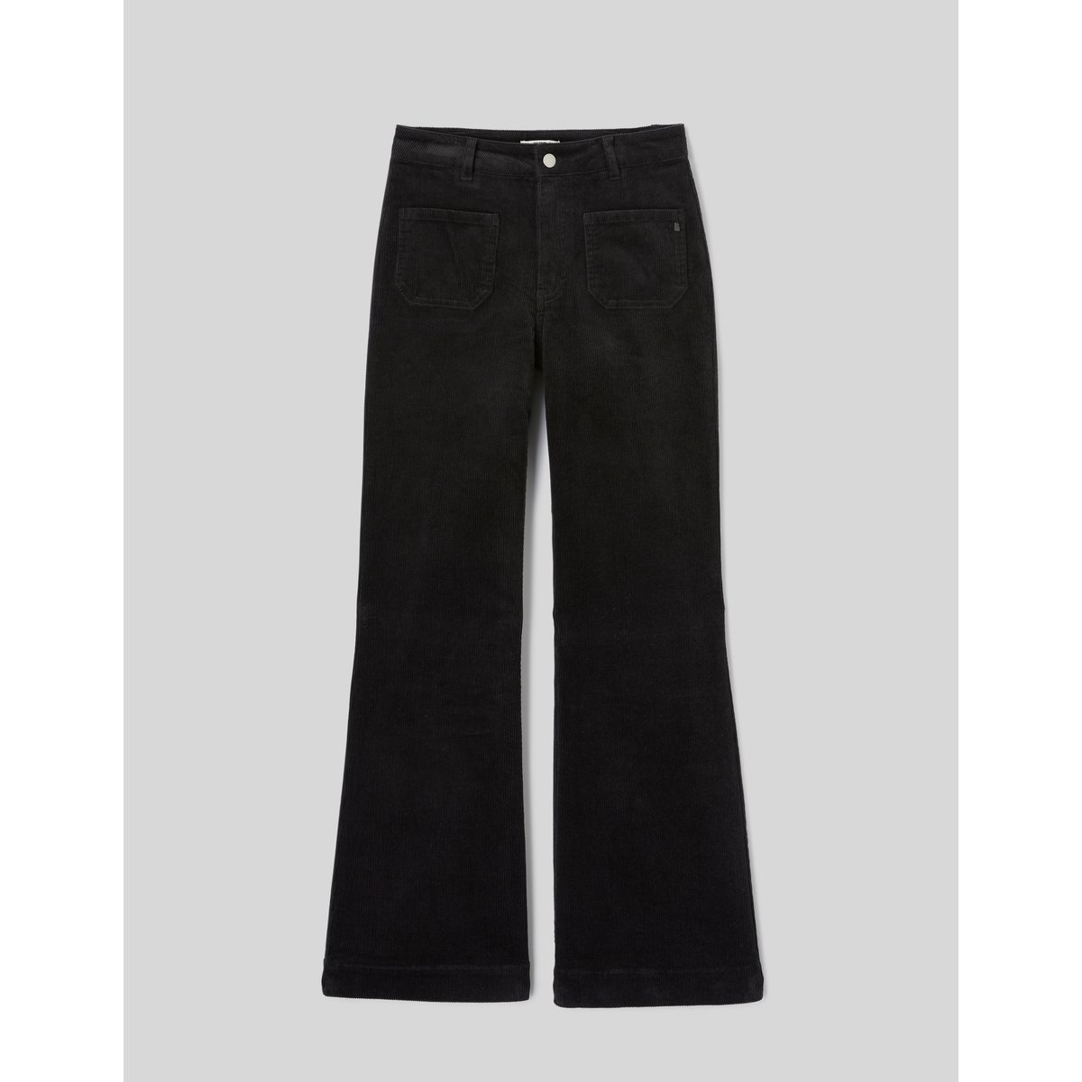 Pantalon flare velours noir, BZB