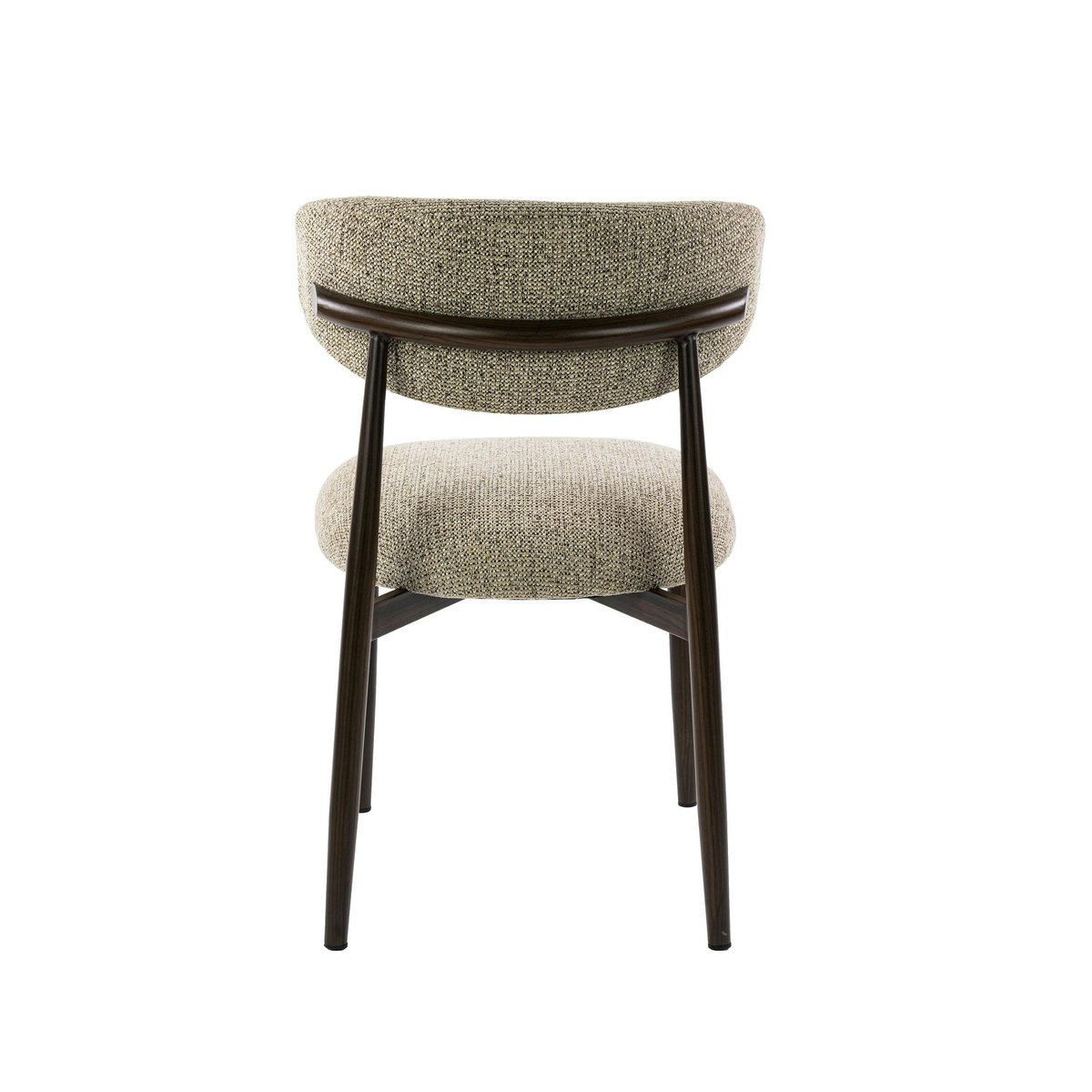 Lot de 2 chaises en tissu pieds effet chêne COLISEE beige chiné, PIER IMPORT
