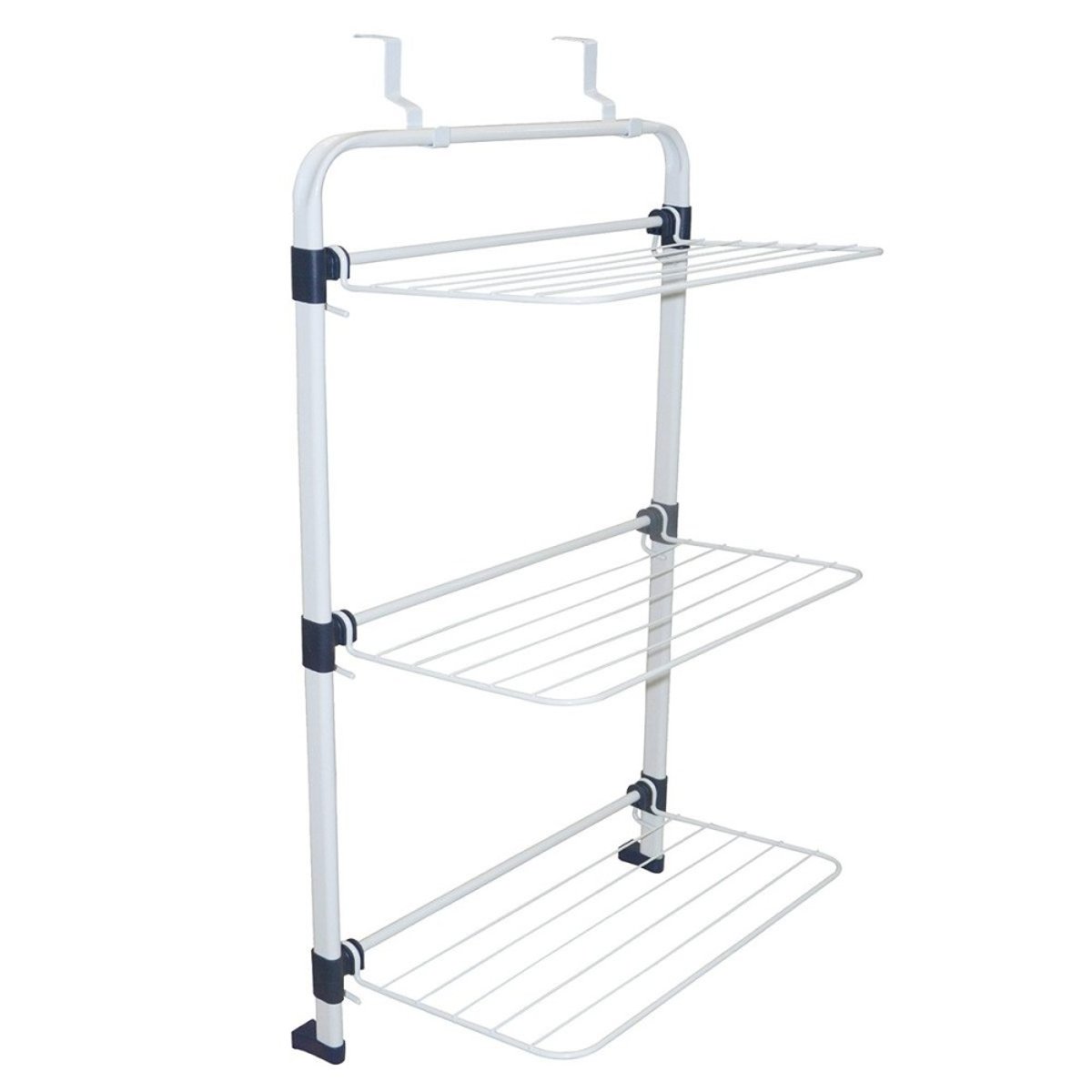 étendoir Suspendu 3 Niveaux Pour Porte 10m blanc, DECORATIE