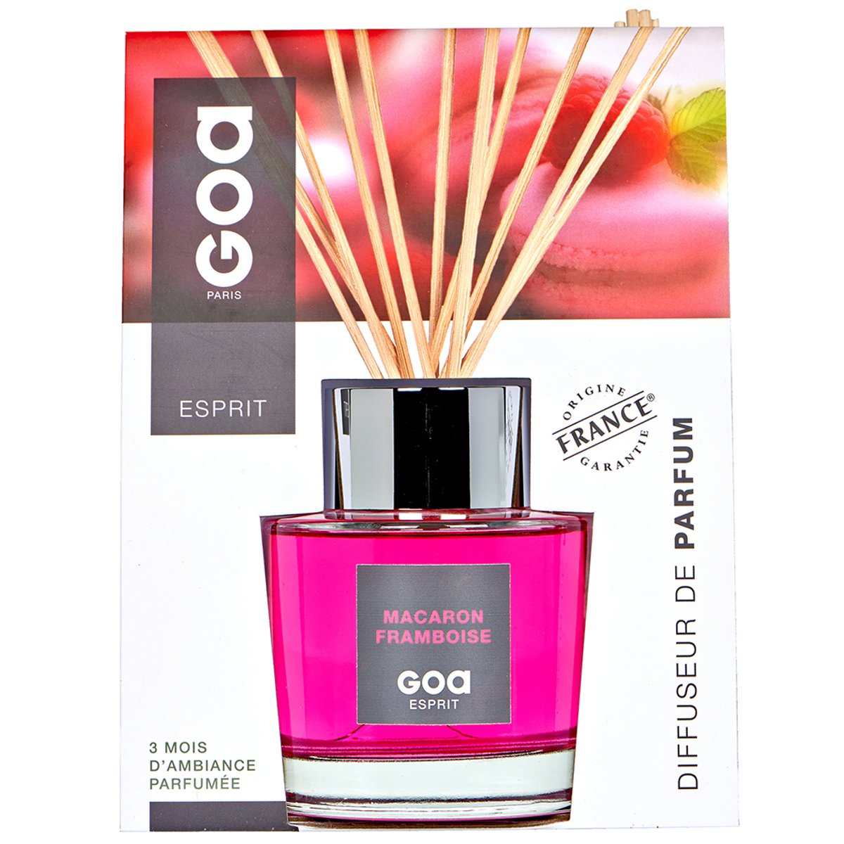 Parfum d'intérieur - Goatier Esprit macaron framboise 200 ml multicolore, GOA