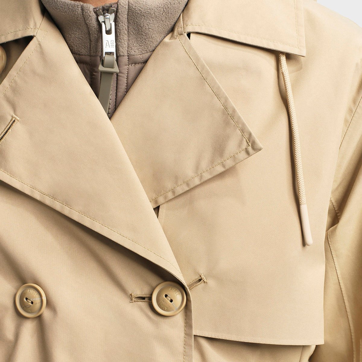 Trench à capuche GORE-TEX beige, AIGLE