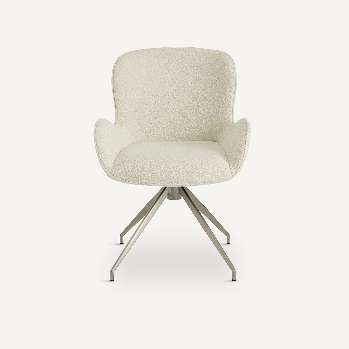 Fauteuil de table bouclette, Asyar craie, AM.PM