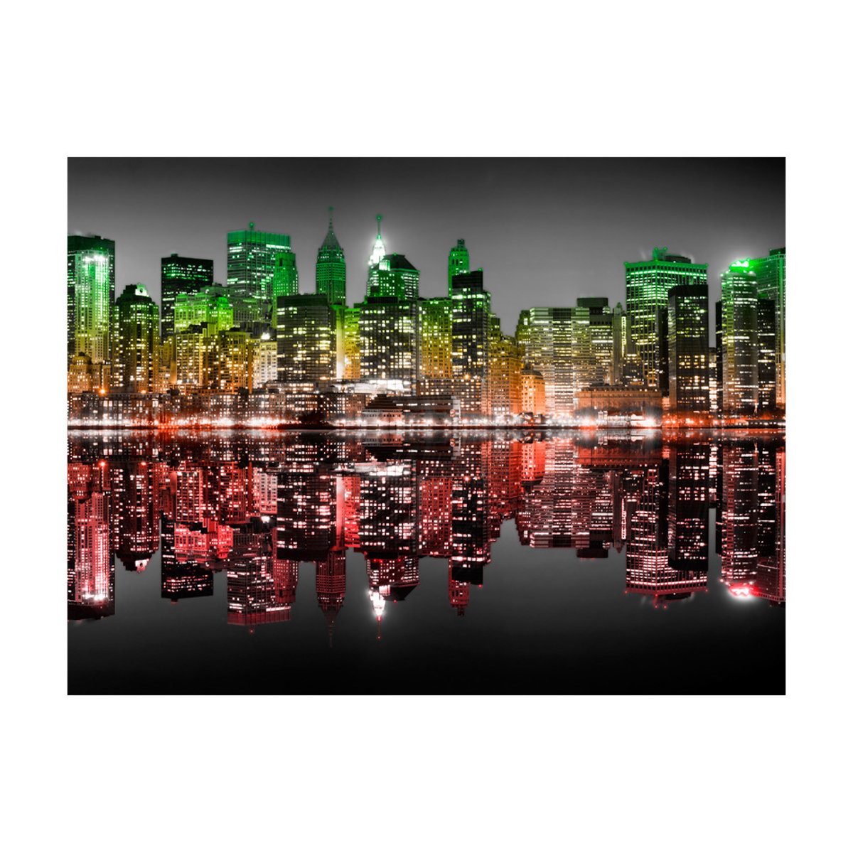 Papier peint intissé panoramique Ville et Architecture reggae - New York noir, EDEN
