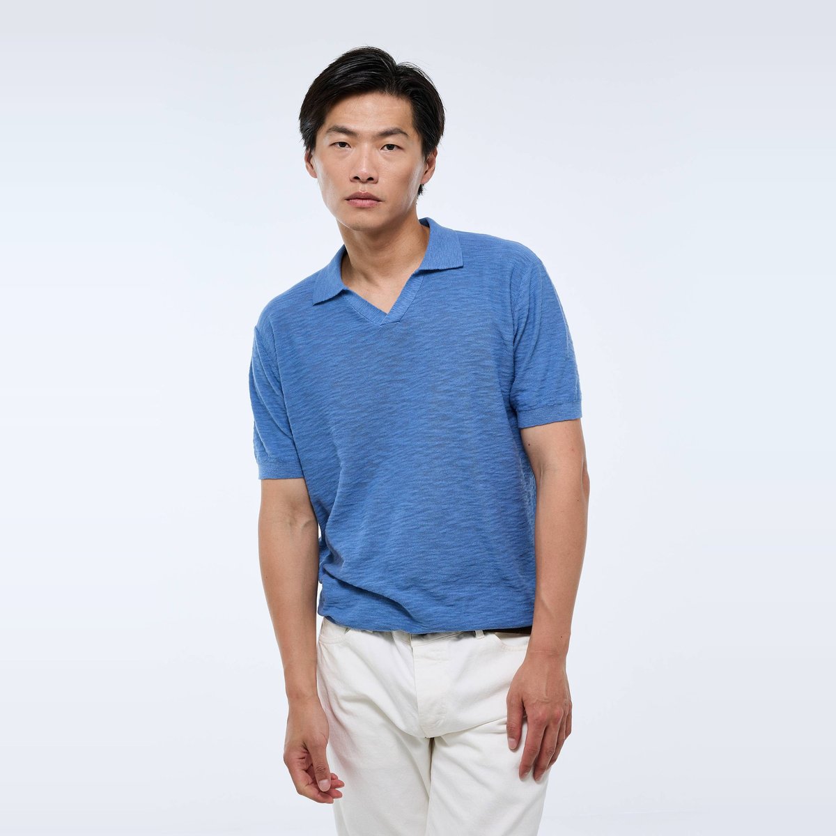 T-shirt polo en coton riviera, MONOPRIX
