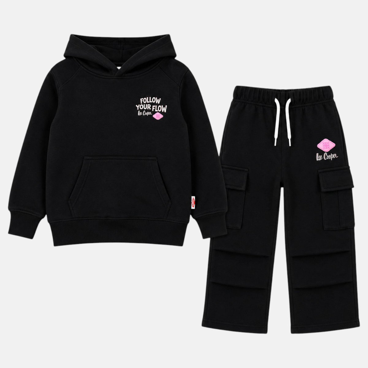 Ensemble sweat à capuche et pantalon de jogging JOGGY noir, LEE COOPER