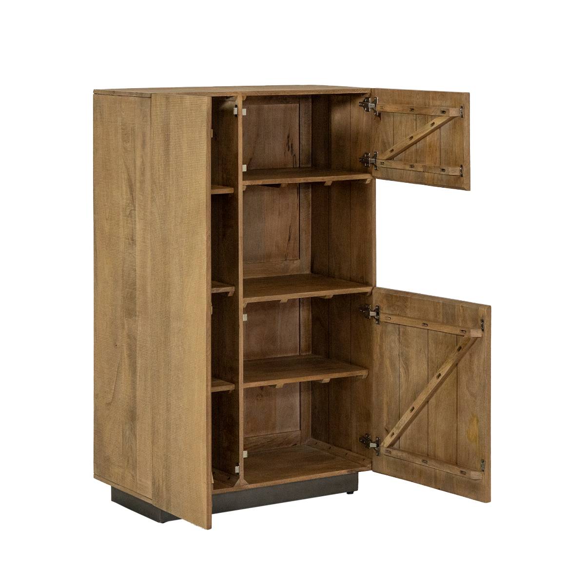Armoire en bois de manguier ISIL bois foncé, MADE IN MEUBLES