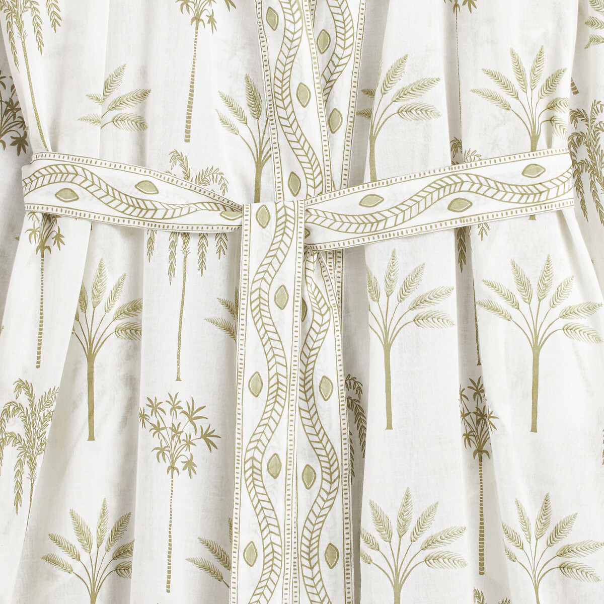 Kimono-Bademantel Siwa aus Baumwoll-Voile bedruckt bronzefarben, LA REDOUTE INTERIEURS