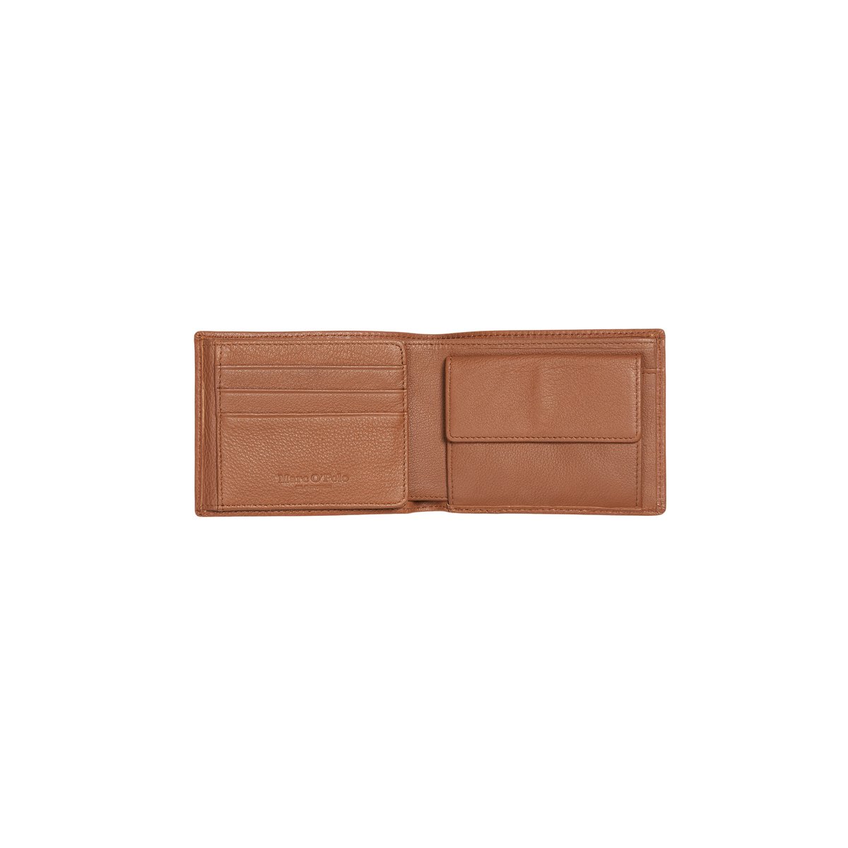 Portefeuille en cuir de qualité supérieure marron foncé, MARC O'POLO