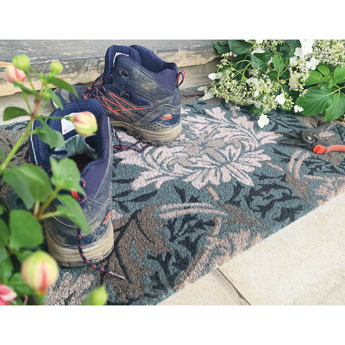 Eco 100% Natural Country Garden Doormat 45x75cm multi-coloured, MY MAT COIR
