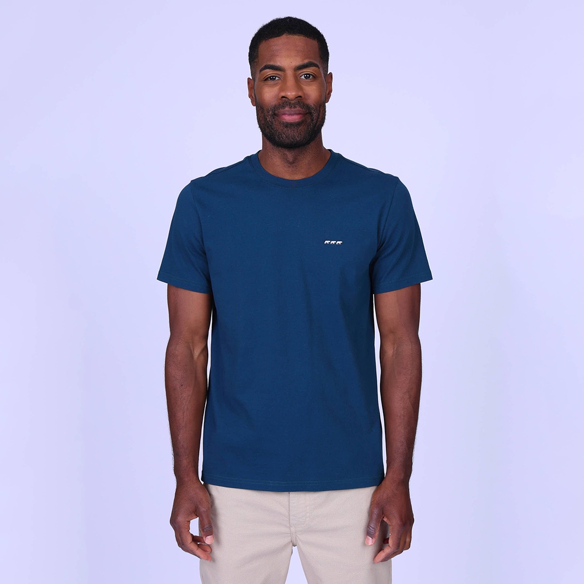 T-shirt Cédric bleu petrole, MISE AU GREEN
