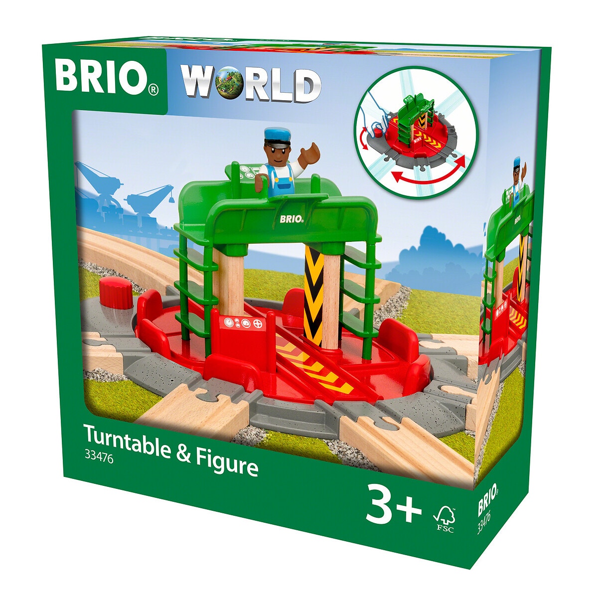 Plaque Tournante Et Personnage multicolore, BRIO