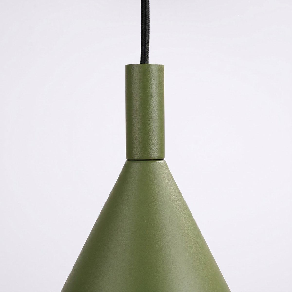 Suspension Acier Vert Olive E27 1 NOX vert olive, EDEN