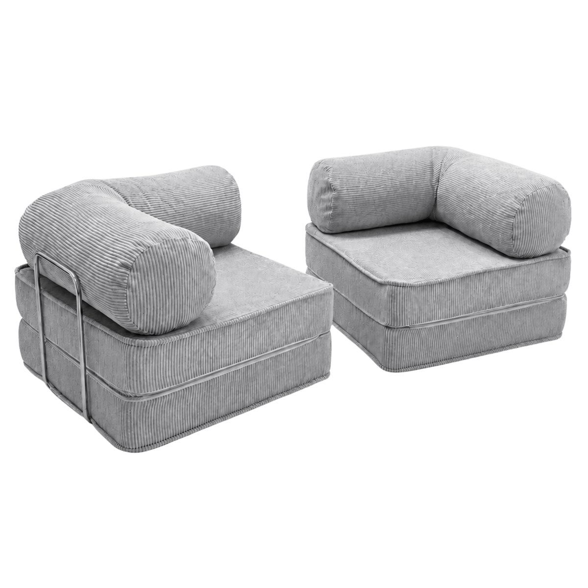 Canapé modulable convertible SURB gris, MEOW BABY