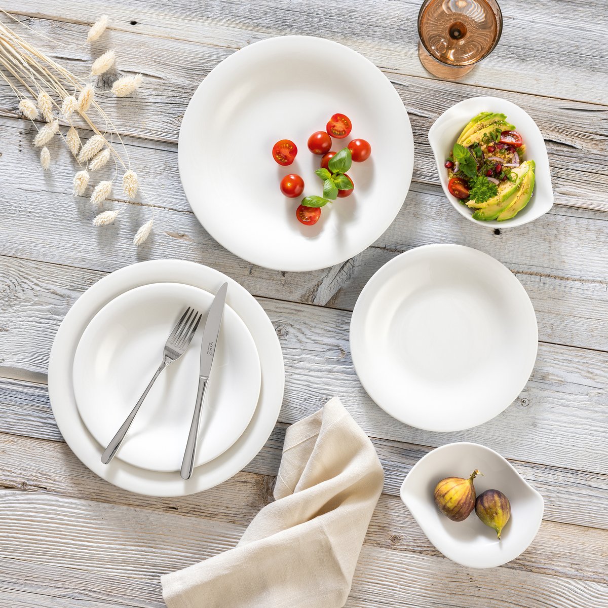 Set De Dîner, 18 Pièces Ec ESSENTIAL couleur unique, LIKE. BY VILLEROY & BOCH