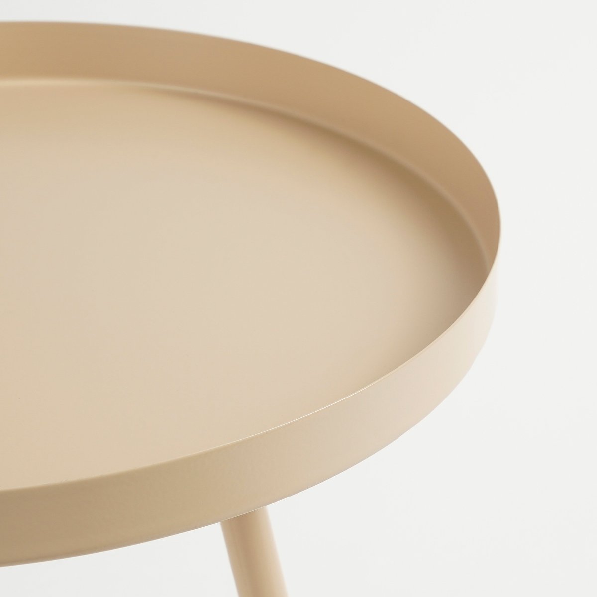 Table d'appoint Ø42 cm FLORES beige, MICA DECORATIONS