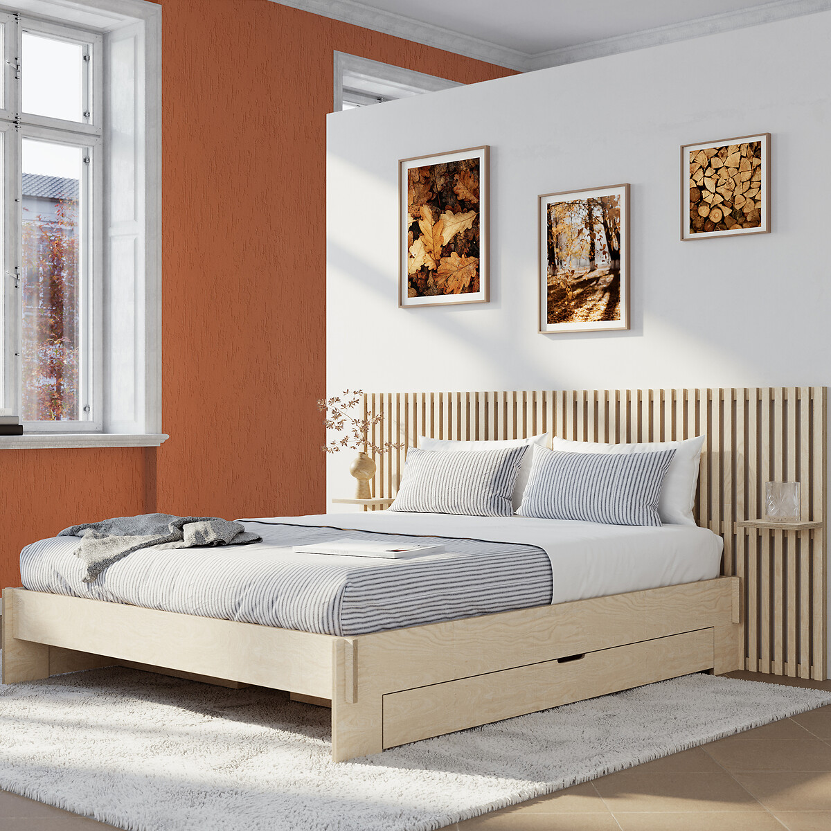 Schublade für Bett 4.21 holz hell, EUROPE & NATURE