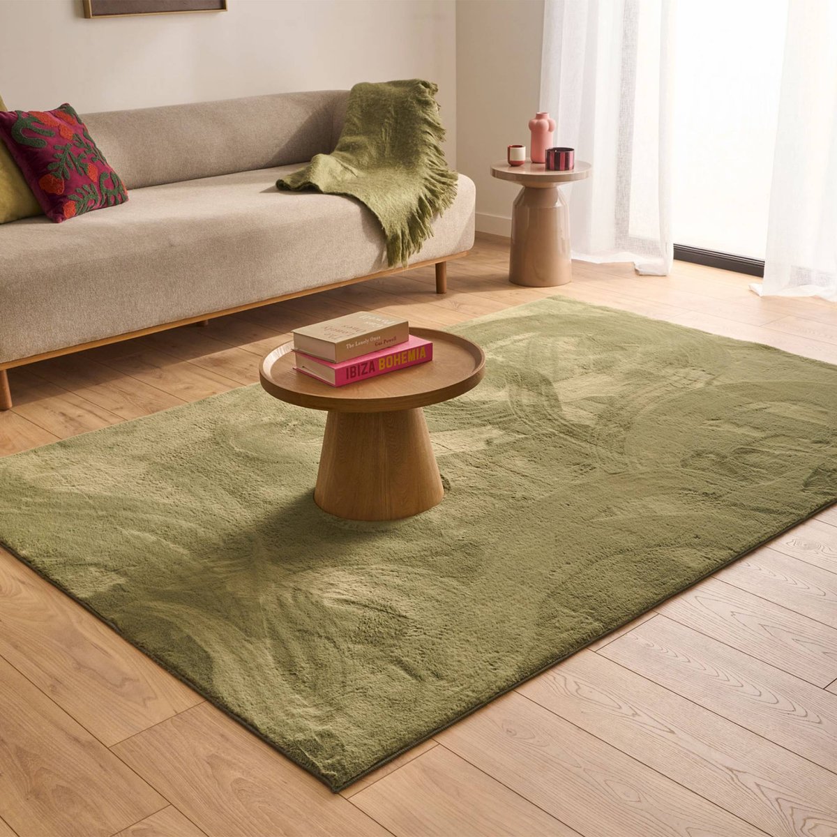 Tapis intérieur rectangulaire contemporain OSCARIA vert, SWEEEK