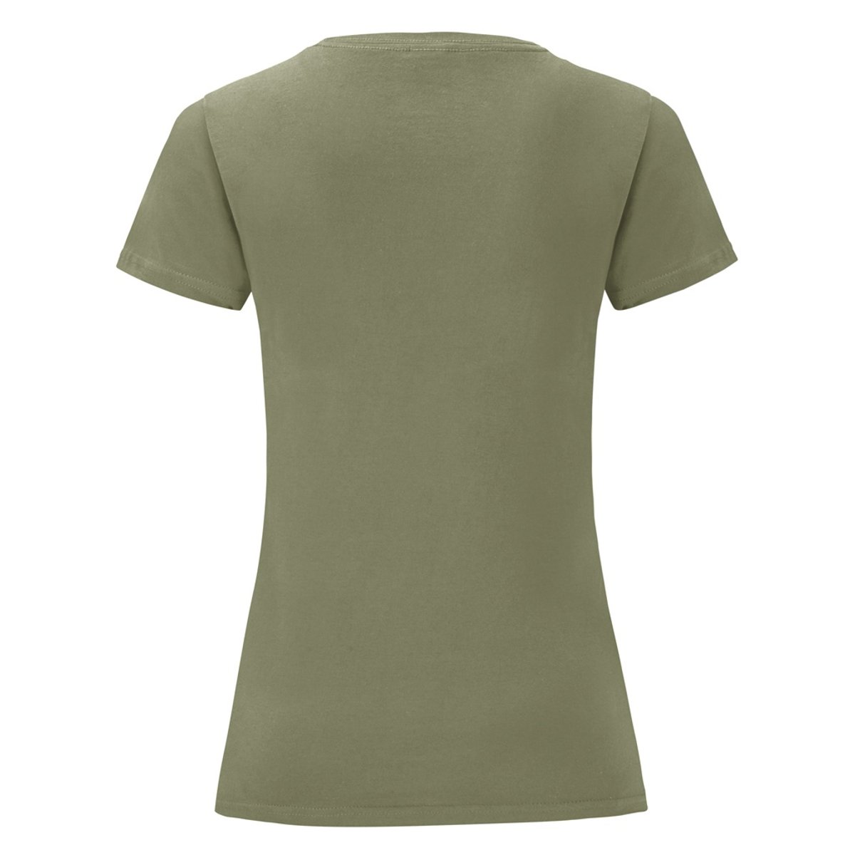 T-shirt manches courtes ICONIC vert kaki, FRUIT OF THE LOOM