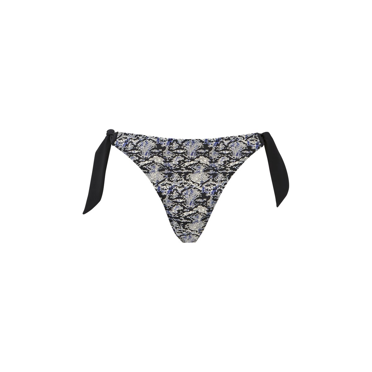 Bas de maillot de bain AT THE WORLD'S END imprime animal noir, SANS COMPLEXE
