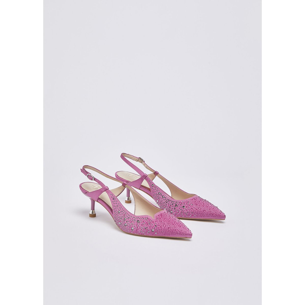 Slingback entièrement strass rose, LIU JO