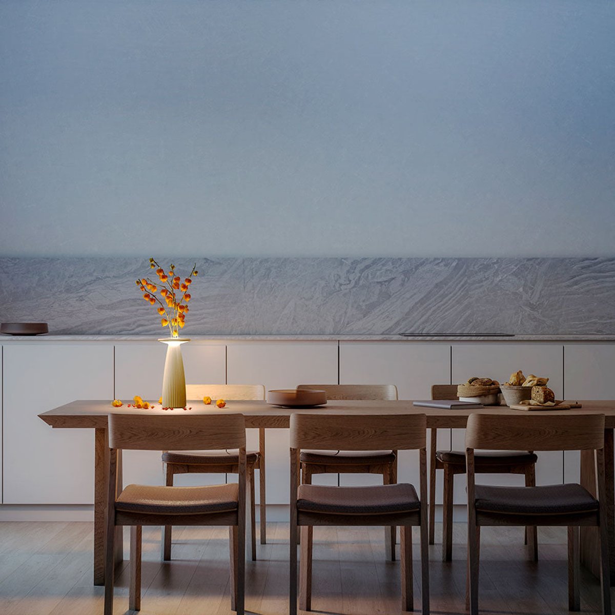 Lampe de table sans fil FLORA MINI blanc, LUMISKY