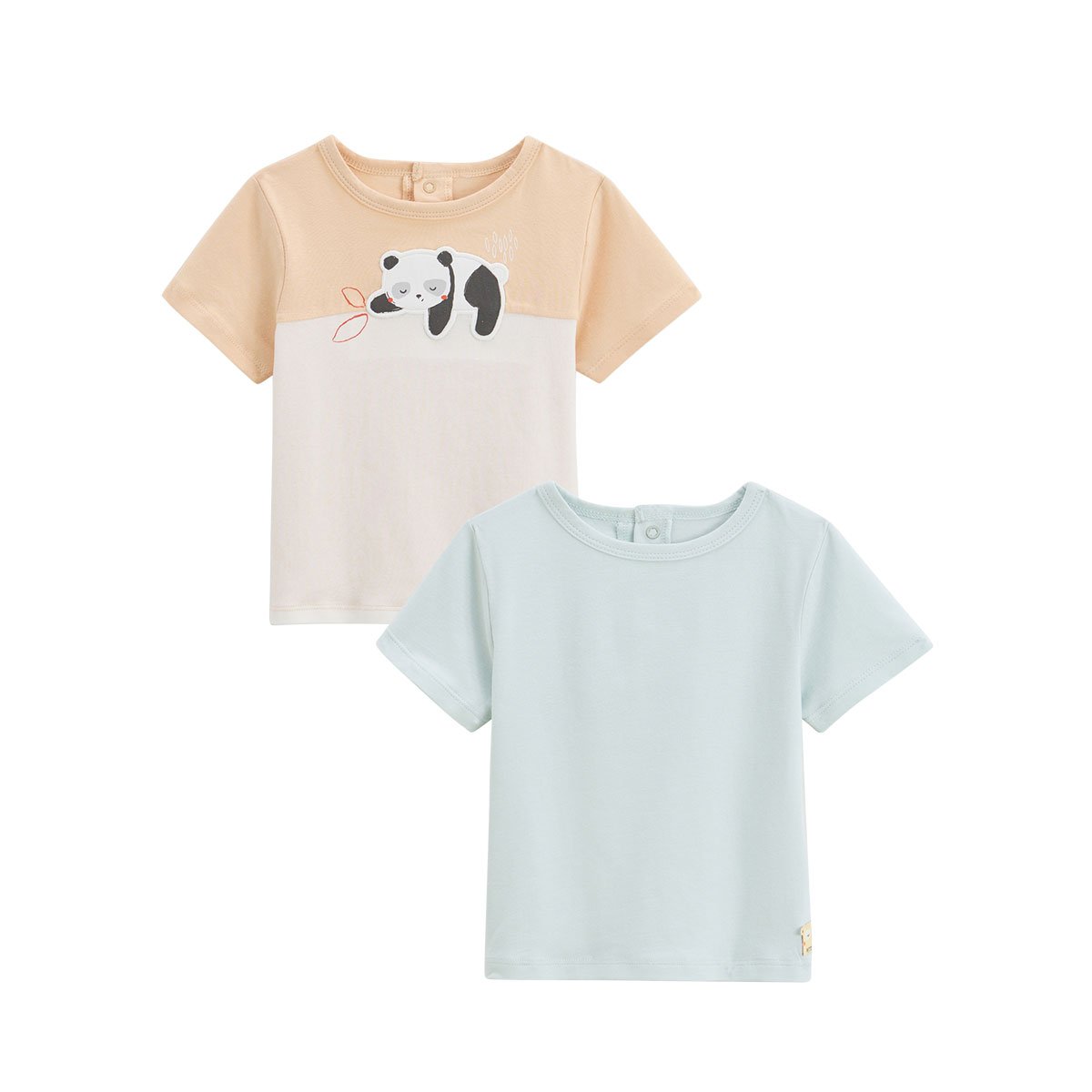Lot de 2 t-shirts enfant Bento vert, PETIT BEGUIN