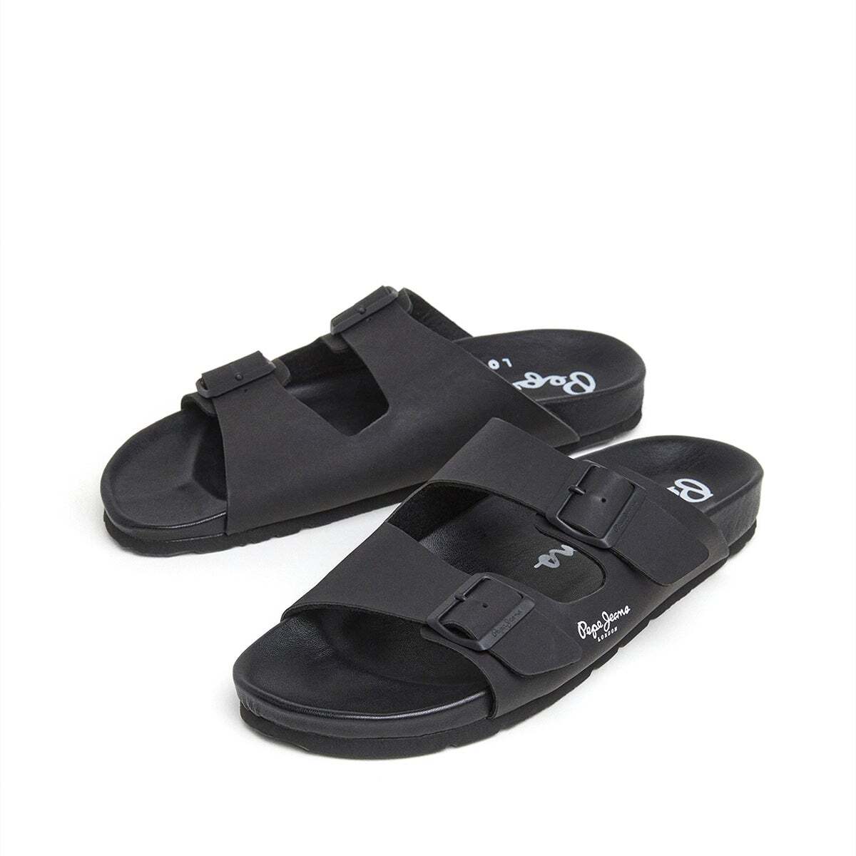 Sandales À Double Boucle noir, PEPE JEANS
