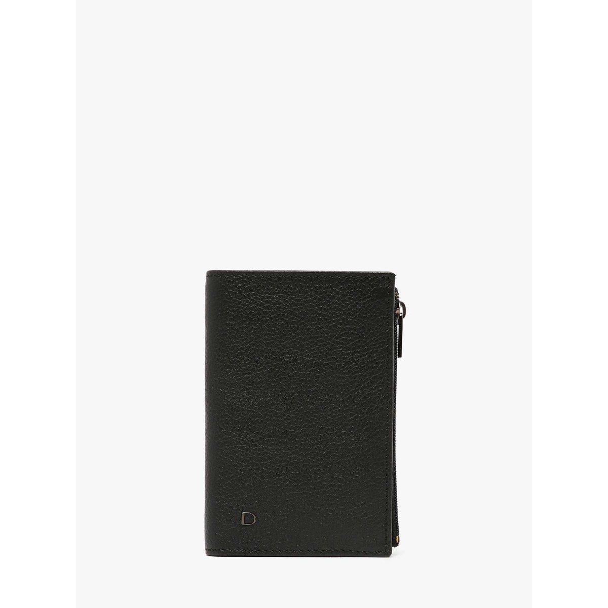 Portefeuille porte-monnaie Madras cuir noir, ETRIER