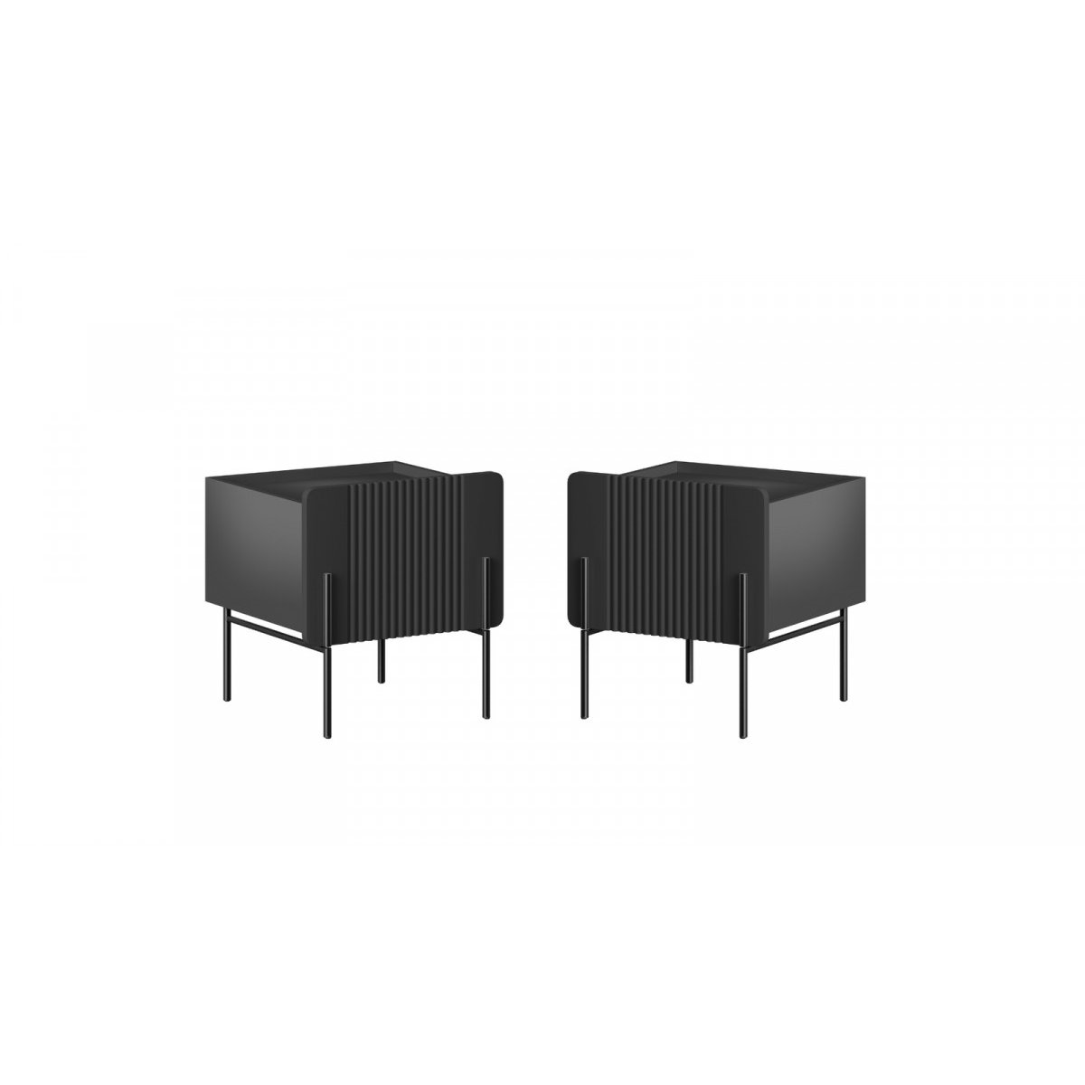 Table de chevet , MATHILDE noir, BOBOCHIC