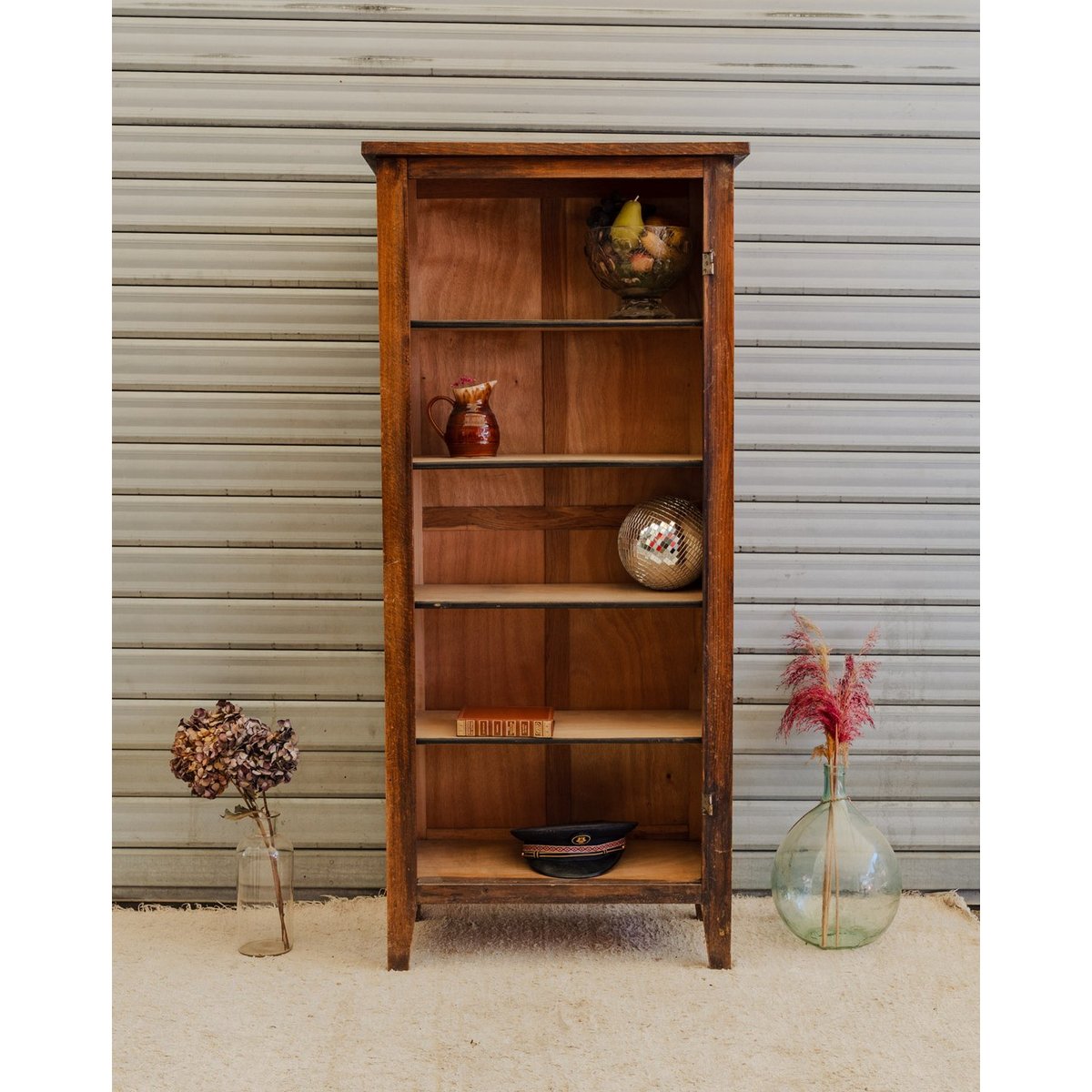 Étagère en bois Gaëlle N°1578 - Bon état bois foncé, DEBONGOUT