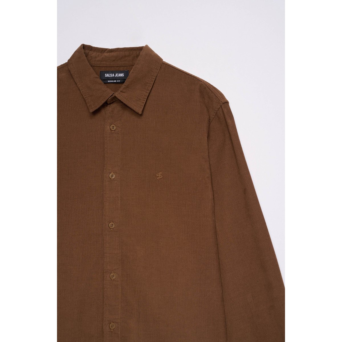 CHEMISE EN VELOURS CÔTELÉ marron, SALSA JEANS