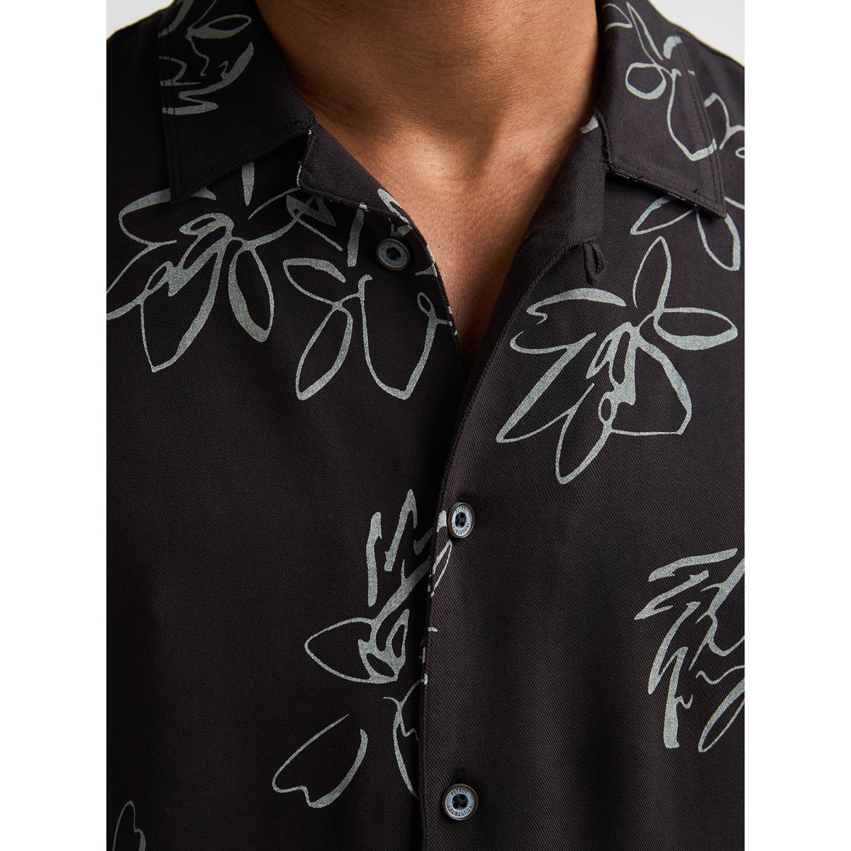 Chemise à imprimé intégral orion noir black, PETROL INDUSTRIES