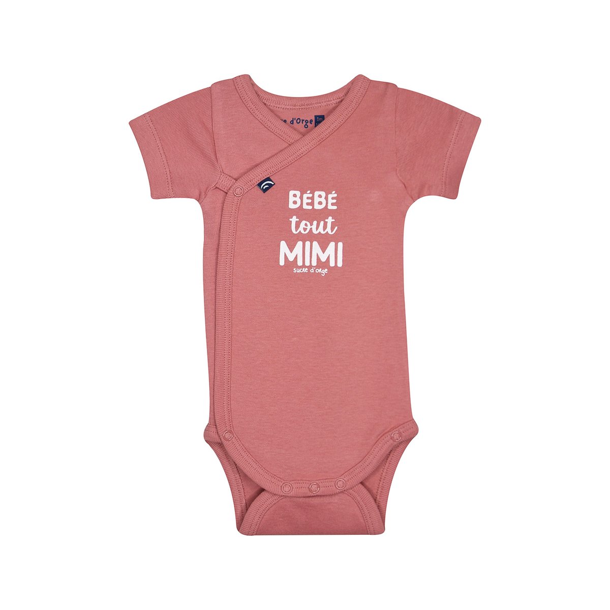 Lot de 2 bodies oceane ouverture devant rose, SUCRE D'ORGE