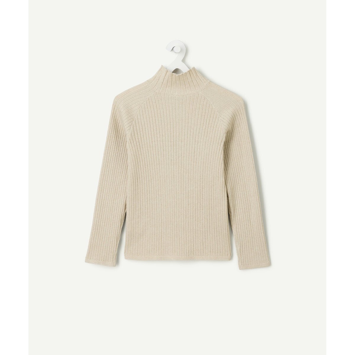 Pull avec fibres métallisées beige, TAPE A L'OEIL
