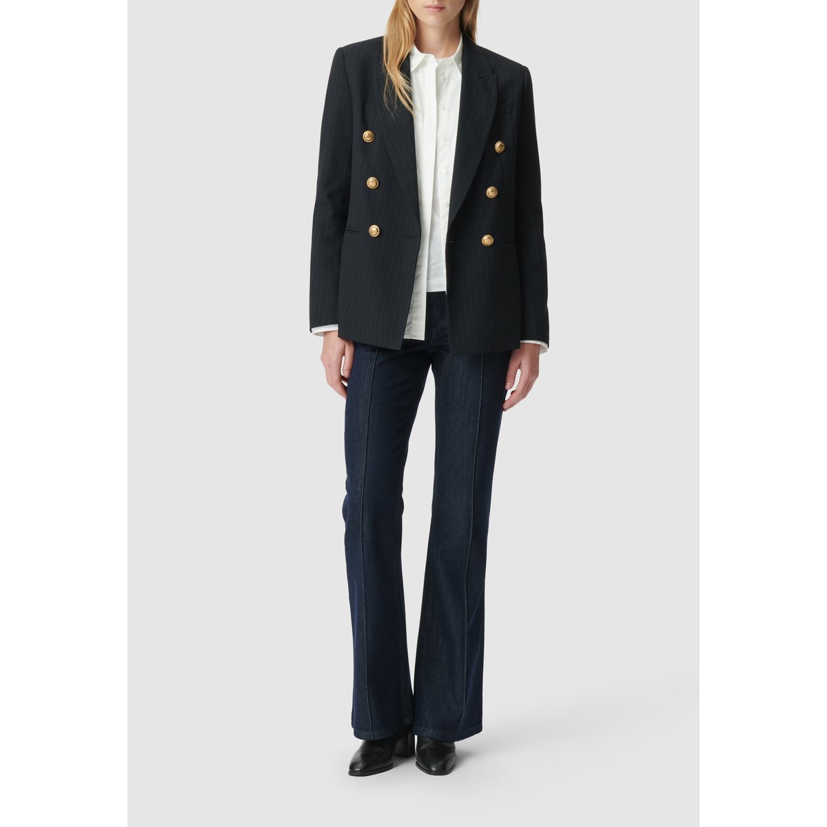 Veste de tailleur rayures tennis bleu marine, IKKS