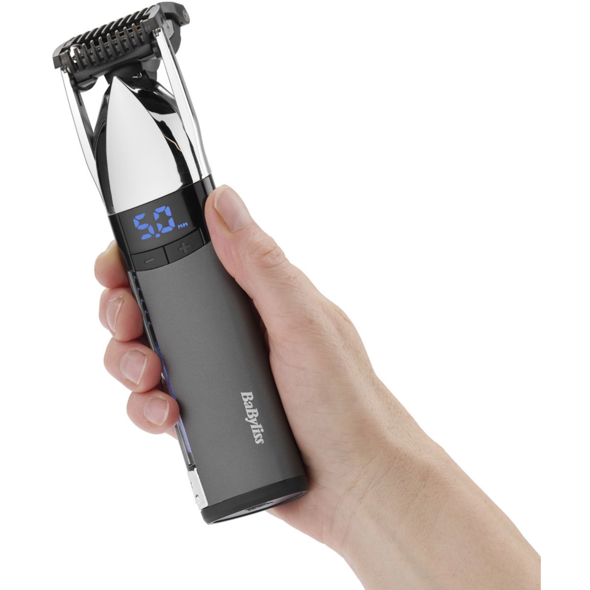 Tondeuse barbe Super-X Metal S996E, molette réglable, 24 hauteurs de coupe, précision 0,2 mm, autonomie 90 mn couleur unique, BABYLISS