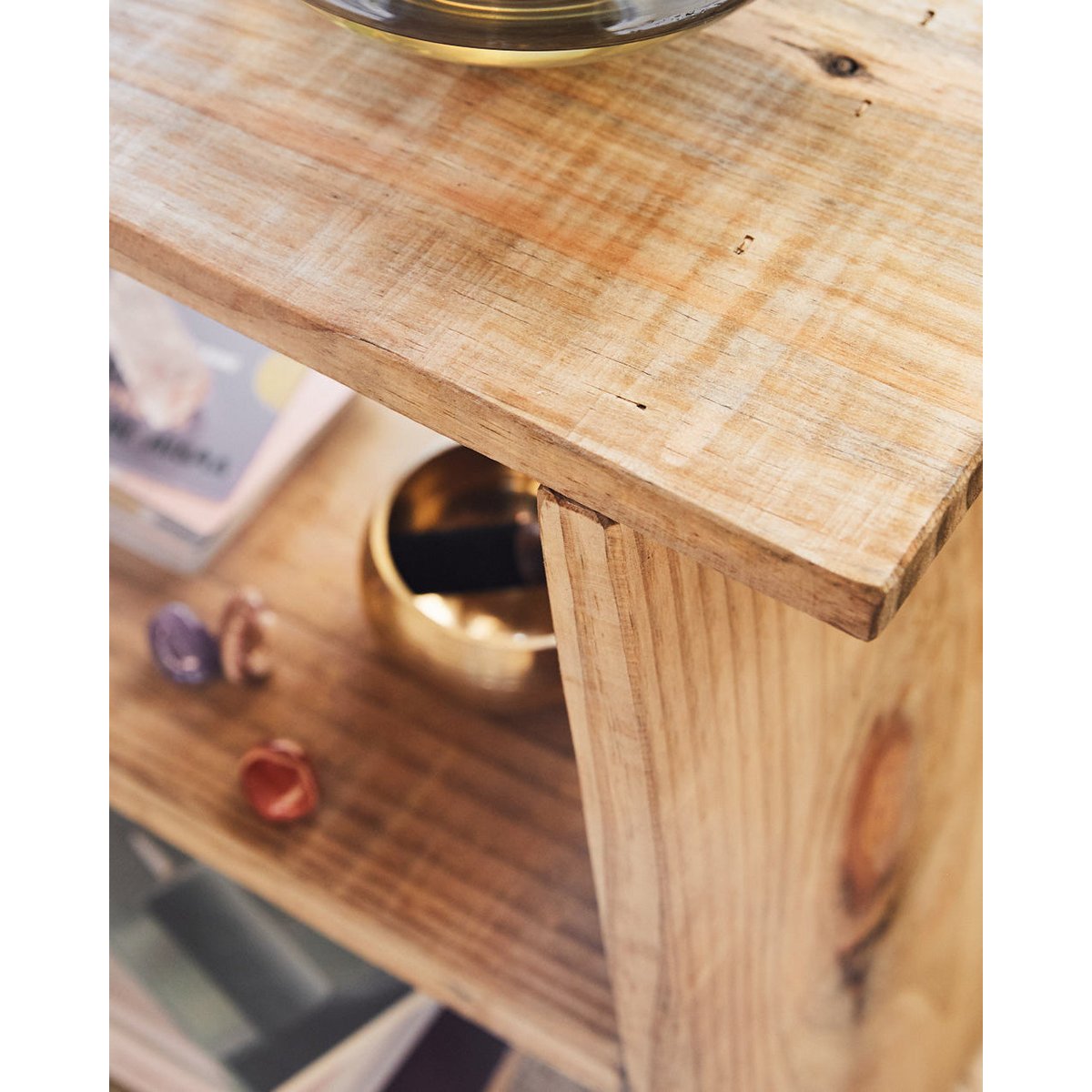 Table d’appoint en bois marron - THYONE marron, HANNUN