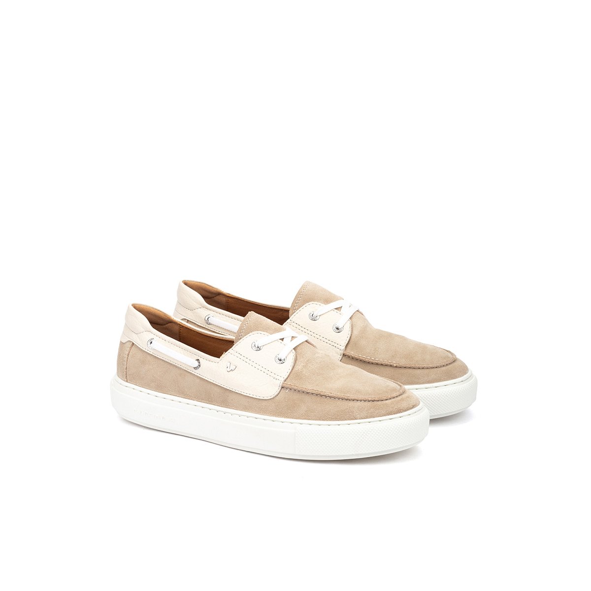 Chaussures bateau cuir Hastings sandstone, MARTINELLI