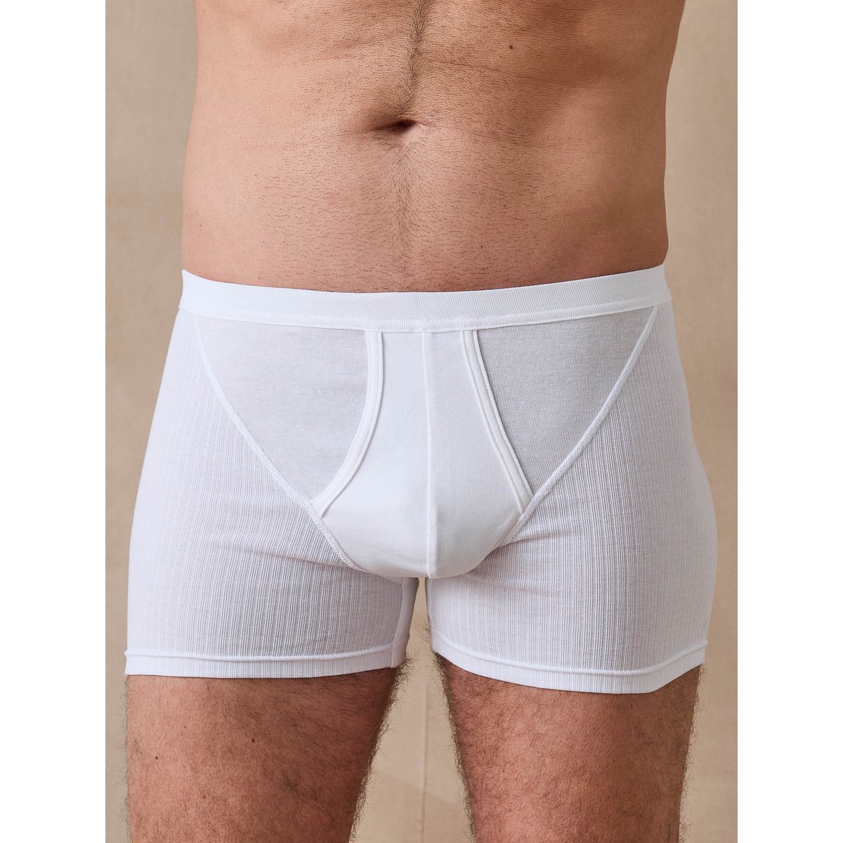 Lot de 4 boxers en coton blanc, DAXON