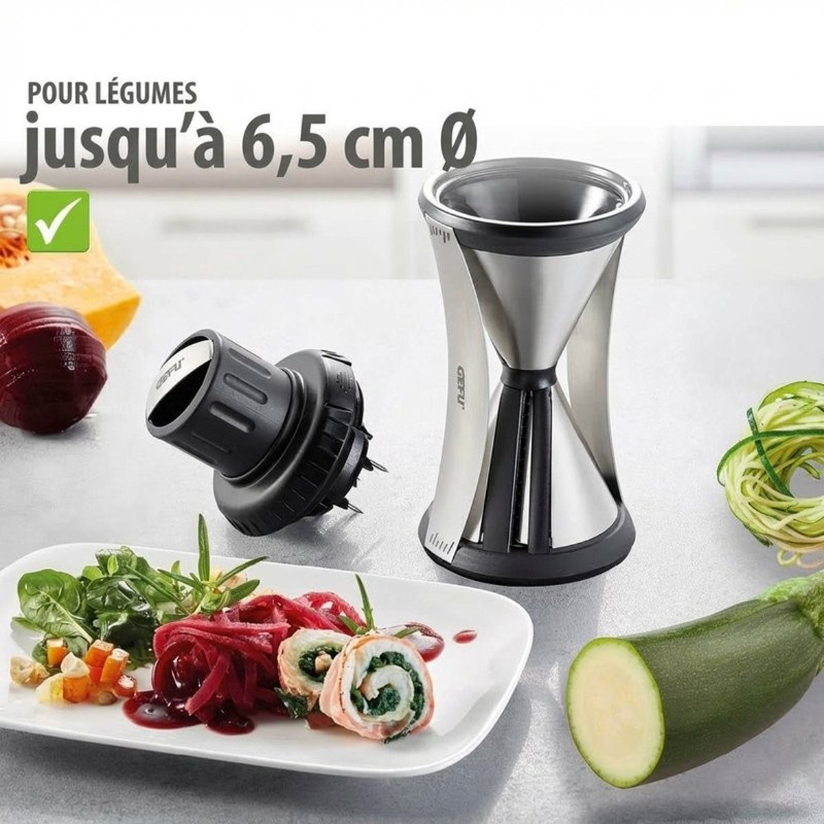Taille-légumes Spirelli XL argent, GEFU