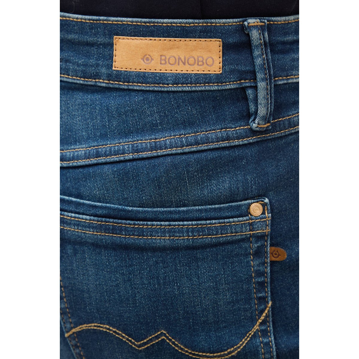 Jeans slim taille haute denim brut, BONOBO