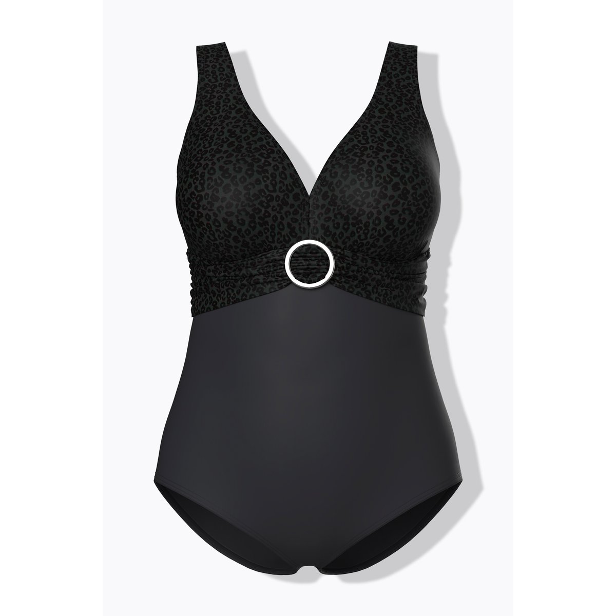 Maillot de bain à bonnets souples. Anneau noir, ULLA POPKEN
