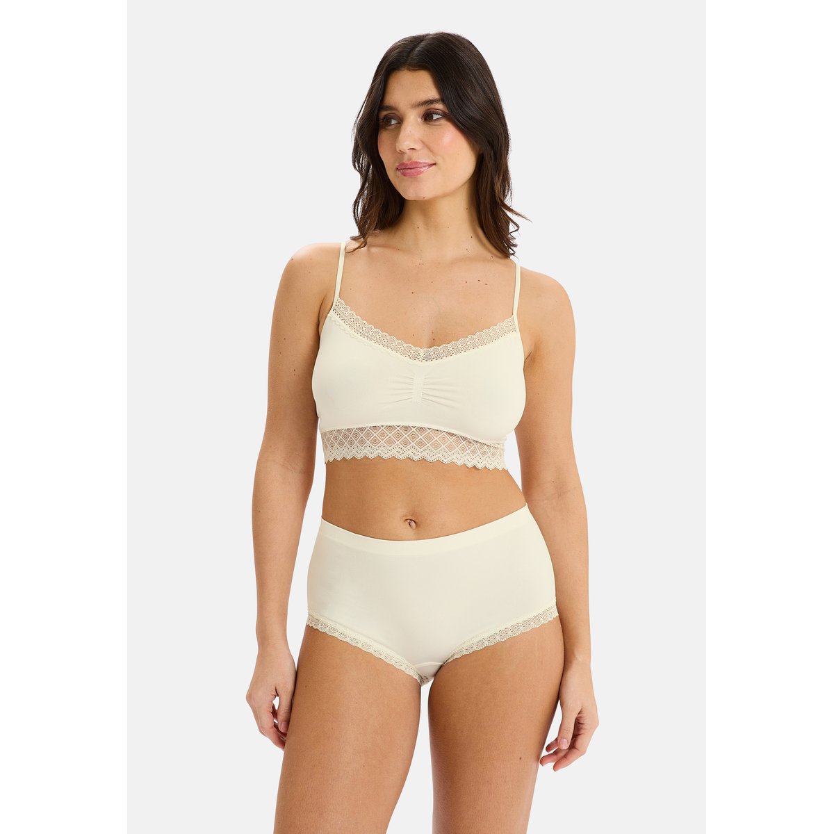 Shorty ZEN DENTELLE craie, BILLET DOUX